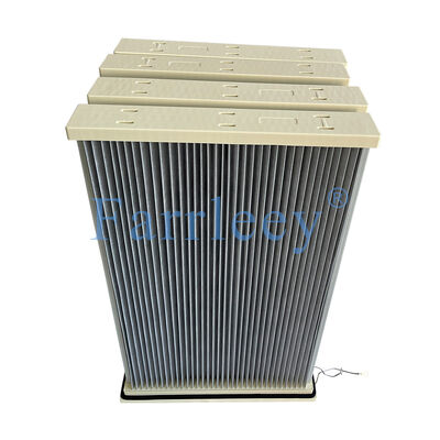 Calidad Filtro de recogida de polvo láser Trumpf con diseño antiestático, 99,95% de eficiencia y medios de poliéster recubiertos con PTFE fábrica